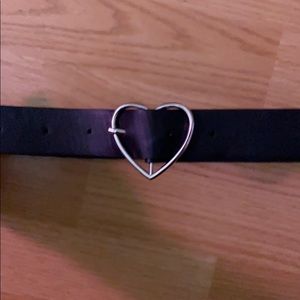 brandy melville silver heart belt